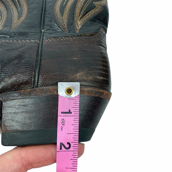 JUSTIN Mens Gabriel Cowboy Western Leather Boots Size 6.5 - Picture 14 of 15